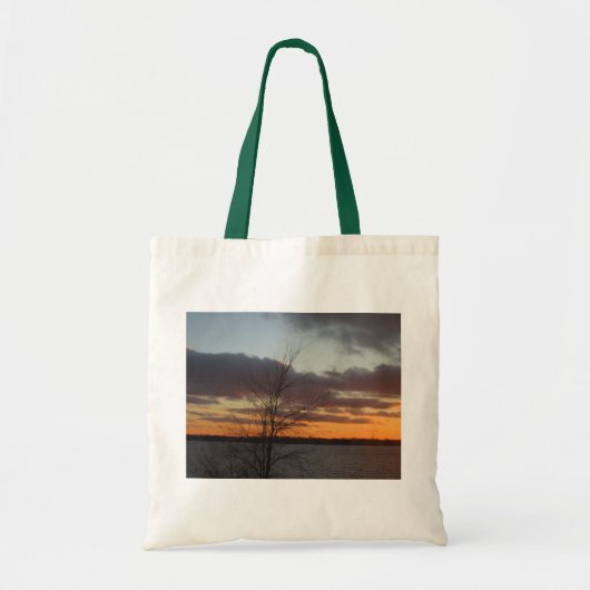 Canvas tas meer Sunset (Voorkant)