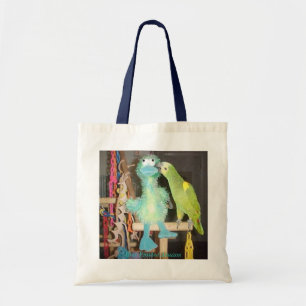 canvas tas met Amazon met een blauwe voorkant