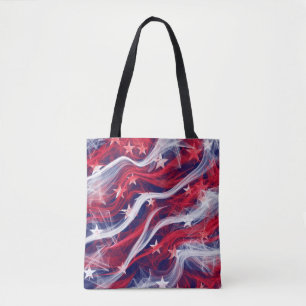 Canvas tas met Amerikaans vlaggenontwerp