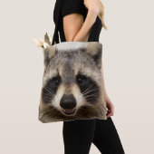 Canvas tas met "Animal" het Raccoon (Dichtbij)