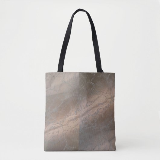 Canvas tas met beige wervelkolom (Voorkant)