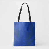 Canvas tas met blauw ontwerp (Voorkant)