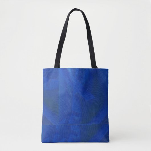 Canvas tas met blauw ontwerp (Voorkant)
