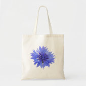 Canvas tas met blauwe korenbloem (Voorkant)