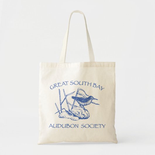 canvas tas met blauwe Logo (Voorkant)