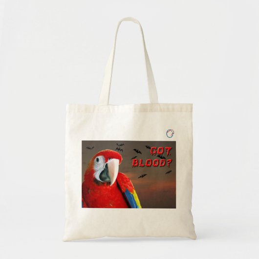 Canvas tas met bloed (Voorkant)