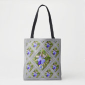 Canvas tas met Blue Butterfly Struik Flowers (Voorkant)