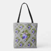 Canvas tas met Blue Butterfly Struik Flowers (Achterkant)