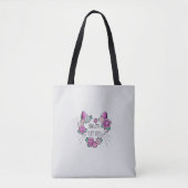 Canvas tas met Cat-Inspired Floral Prints (Voorkant)