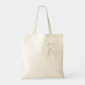 Canvas tas met chocolade-snoep (Achterkant)
