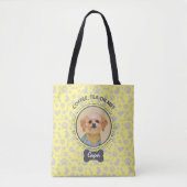 Canvas tas met Custom Pet Portrait & Naam (Voorkant)