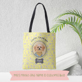 Canvas tas met Custom Pet Portrait & Naam