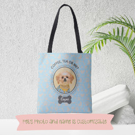 Canvas tas met Custom Pet Portrait & Naam