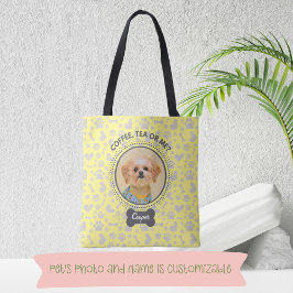 Canvas tas met Custom Pet Portrait & Naam