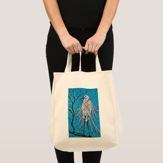 canvas tas met Egret (Voorkant (product))