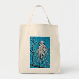 canvas tas met Egret