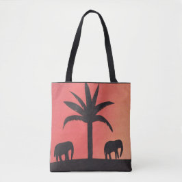 Canvas tas met Elephant Design