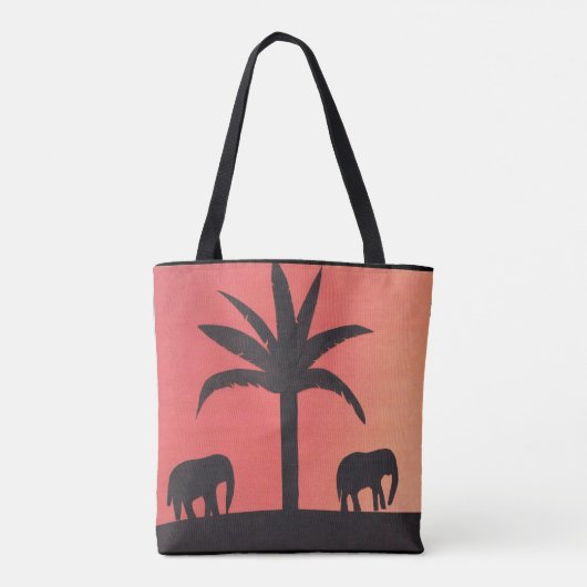 Canvas tas met Elephant Design (Achterkant)