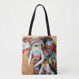 Canvas tas met ellephant-ontwerp