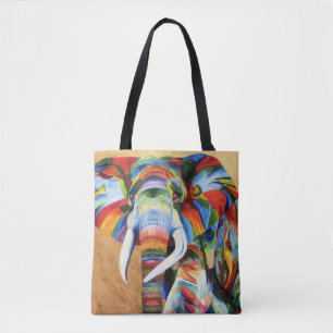 Canvas tas met ellephant-ontwerp