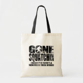  Canvas tas met gedempt kloon Squatchin (Voorkant)