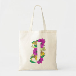 Canvas tas met gekleurd J-ontwerp