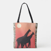 Canvas tas met Giraffe Design (Achterkant)