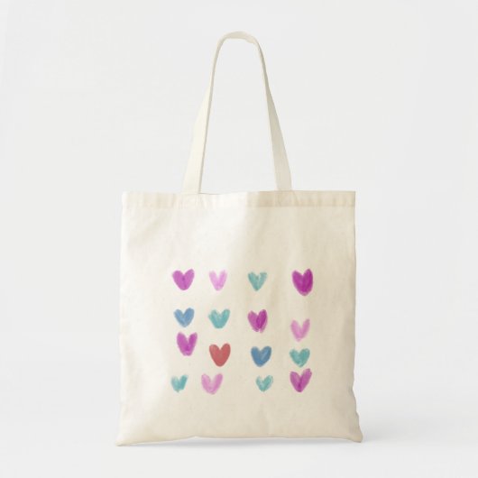 Canvas tas met hart (Voorkant)