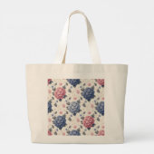 Canvas tas met hortensia ontwerp (Achterkant)