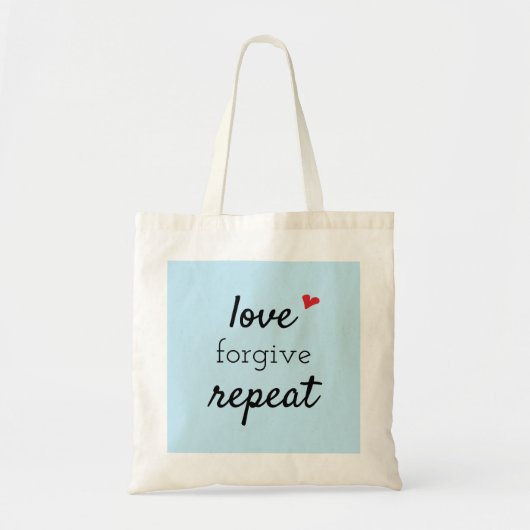 canvas tas met inspirerend bericht (Voorkant)
