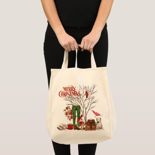 Canvas tas met kerst met rugzak (Voorkant (product))