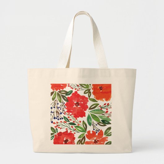 Canvas tas met kerstmis en handschrift (Voorkant)