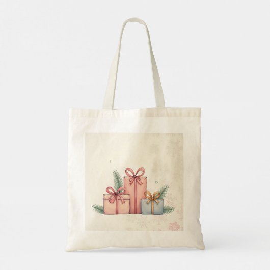 Canvas tas met kerstontwerp (Achterkant)