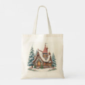 Canvas tas met kerstontwerp (Achterkant)