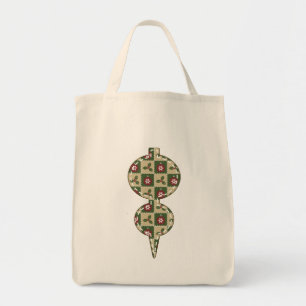 Canvas tas met kerstquilt