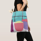 Canvas tas met keukenscène (Dichtbij)