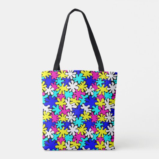 Canvas tas met kleurloze helderspots (Achterkant)