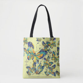 Canvas tas met Mariposas Design en liefde