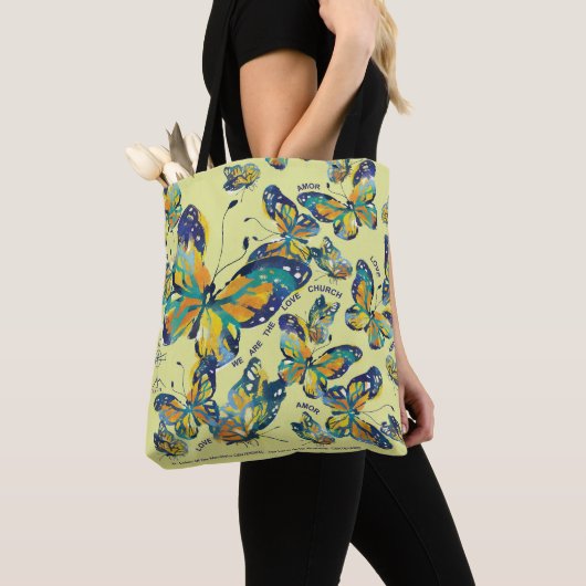 Canvas tas met Mariposas Design en liefde (Dichtbij)