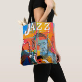 Canvas tas met meerdere kleuren, Jazz Greats (Dichtbij)