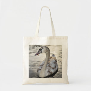 canvas tas met mooie Zwan