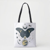 Canvas tas met mystieke vlinder & Sky (Voorkant)