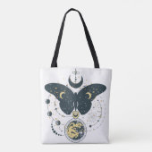 Canvas tas met mystieke vlinder & Sky (Achterkant)