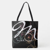 Canvas tas met naam en fiets (Voorkant)