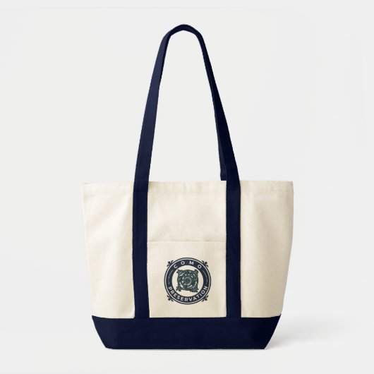 Canvas tas met Navy Strap (Voorkant)
