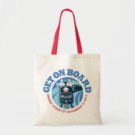 Canvas tas met O-trein