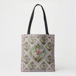 Canvas tas met prachtige Roze Spider Lillies