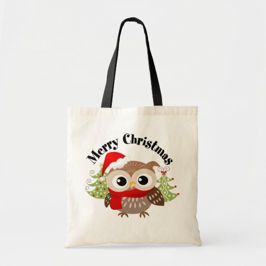 Canvas tas met prettige kerstboomwortels (Voorkant)