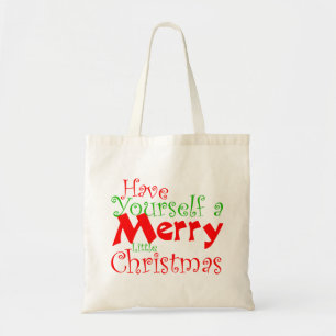 Canvas tas met prettige kerstfeestdagen