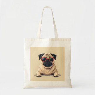 Canvas tas met Pug ontwerp